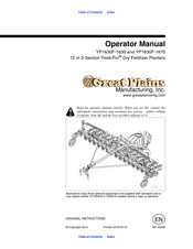 GREAT PLAINS YP1630F-1630 Operator's Manual