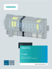 Siemens SIMATIC ET 200SP User Manual