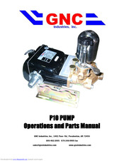 GNC P10 Operation And Parts Manual