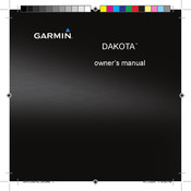 Garmin DAKOTA Owner's Manual