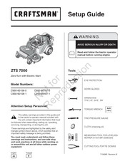 Craftsman C950-60107-1 Setup Manual