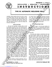 Westinghouse RC Instructions Manual