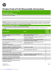 HP Pavilion 27q Product End-Of-Life Disassembly Instructions