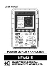 Kyoritsu Electrical Instruments Works, Ltd. KEW6315 Quick Manual