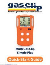 Gas Clip Technologies Multi Gas Clip Simple Plus Quick Start Manual