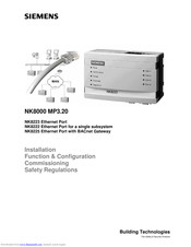 Siemens NK8223 Manual For Installation, Configuration And Commissioning