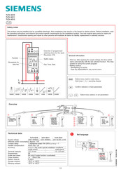 Siemens 7LF4 4210 Safety Notes