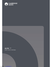 Cambridge Audio ALVA TT Manual