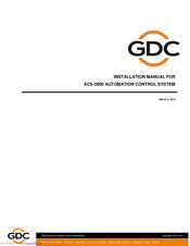 GDC ACS-2800 Installation Manual