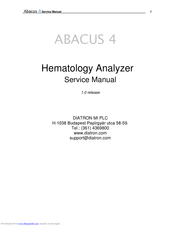Diatron ABACUS 4 Service Manual