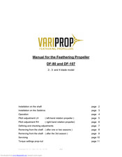 variprop DF-80 Manual