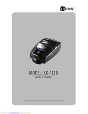 SEWOO LUKHAN LK-P21B User Manual
