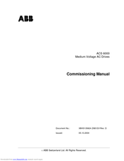 ABB ACS 6000 Commissioning Manual