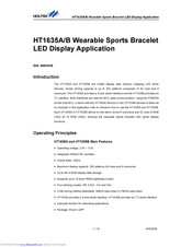HOLTEK HT1635A Application