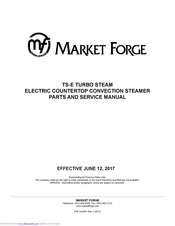 Market Forge Industries TS-3E Parts And Service Manual