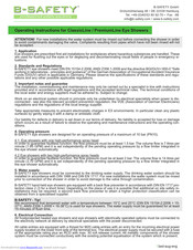 B-Safety ClassicLine Operating Instructions