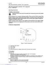 Jung FMST50UP Operating Instructions Manual
