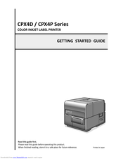 TSC CPX4P Series Getting Started Manual
