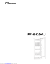 Gaggenau RW 464260AU Operating Instructions Manual