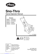 Ariens Sno-Thro 938017 Owner's/Operator's Manual