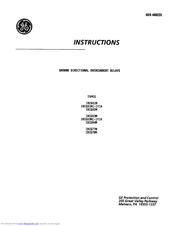 GE IBCG54M Instruction Manual