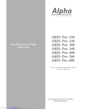 Alpha ARES Pro 300 Installation And Servicing Instructions
