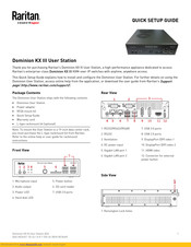 Raritan Dominion KX III Quick Setup Manual