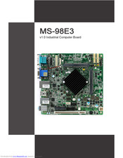 MSI MS-98E3 Manual