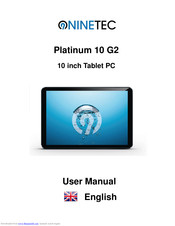 Ninetec Platinum 10 G2 User Manual