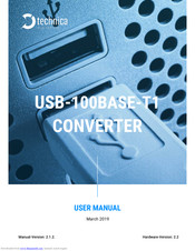 Technica Engineering USB-100BASE-T1 User Manual