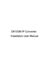 Beward DK103M Installation & User Manual