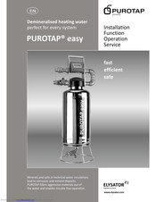 elysator PUROTAP easy Installation Operation Service Maintenance