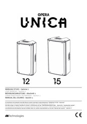 dBTechnologies OPERA UNICA 15 User Manual