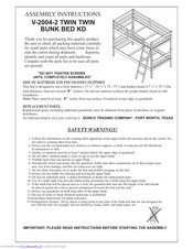 Donco V-2004-2 TWIN Assembly Instructions Manual