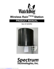Spectrum WatchDog Wireless Rain+Temp Station Product Manual