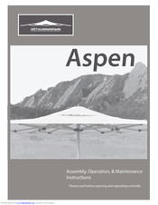 Articulateshade Aspen Assembly, Operation & Maintenance Instructions