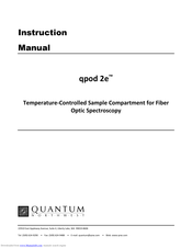 Quantum qpod 2e Instruction Manual