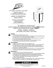 ATD Tools ATD-70402 Owner's Manual & Operating Instructions