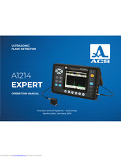 ACS A1214 Expert Operation Manual