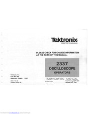 Tektronix 2337 Instruction Manual