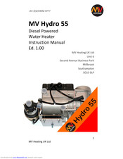 MV Heating Hydro 55 Instruction Manual