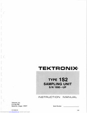 Tektronix 1S2 Instruction Manual