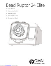 Omni Bead Ruptor 24 Elite User Manual
