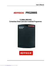 IDTECK PRG2000S User Manual