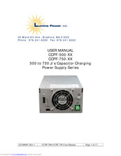 Lumina Power CCPF-750 Series User Manual