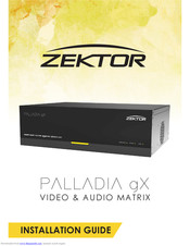Zektor Palladia gX Installation Manual