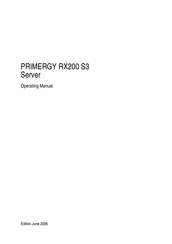 Fujitsu PRIMERGY RX200 S3 Operating Manual