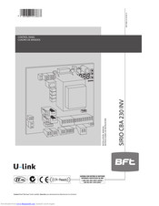 BFT SIRIO CBA 230 INV Installation Manual