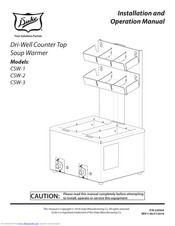 Duke CSW-2 Installation And Operation Manual