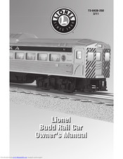Lionel Budd Rail Car Owner's Manual